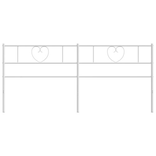 Metalowe wezgłowie, białe, 180 cm na Arena.pl