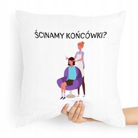 Poduszka Fryzjera Ścinamy Końcówki Prezent Z Nadrukiem Ze Zdjęciem