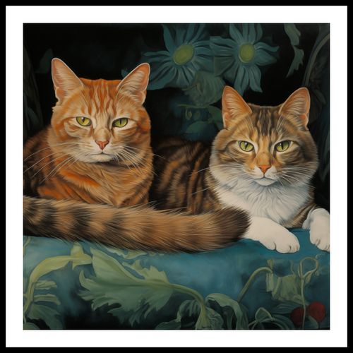 Plakat 80x80cm Koty na Fotelu na Arena.pl