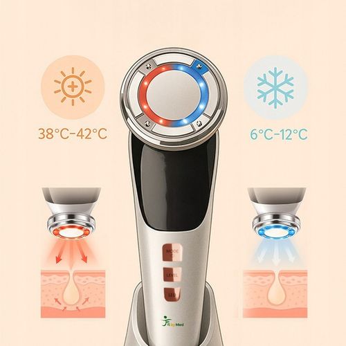 MASAŻER DO TWARZY EMS ULTRADŹWIĘKI FOTON KRIOTERAPIA MEZOTERAPIA 7w1 na Arena.pl