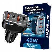 Webski ŁADOWARKA SAMOCHODOWA 40W USB USB TYP-C PD