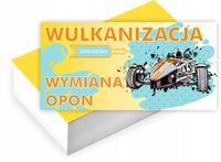 Wizytówki firmowe reklamowe 100szt dużo wzorów WYMIANA OPON wulkanizacja