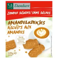 Migdałowe Ciastka bez Dodatku Cukru Damhert, 125g