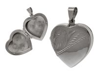 SREBRNY OTWIERANY SEKRETNIK PUZDERKO DUŻE SERCE