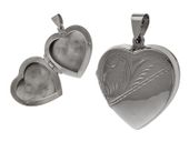 SREBRNY OTWIERANY SEKRETNIK PUZDERKO DUŻE SERCE