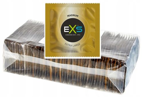 100x Exs Magnum Large Xl Powiększone Dłuższe I Szersze Dodatkowo Nawilżone na Arena.pl