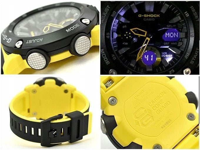 Zegarek Casio G-SHOCK Carbon Core Guard Casio-GA-2000-1A9ER zdjęcie 4