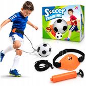 ZESTAW TRENINGOWY PIŁKA NOŻNA NA GUMCE + PAS + POMPKA DLA DZIECI NA PREZENT