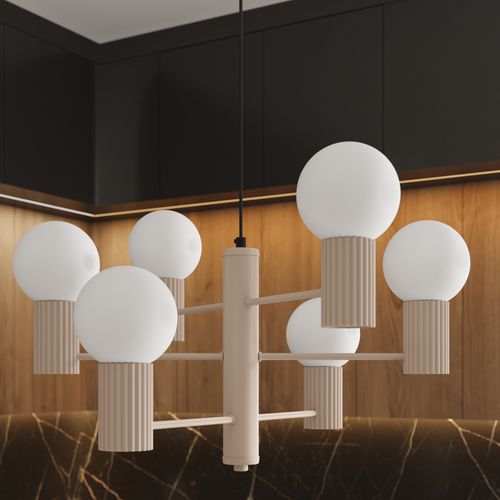 Żyrandol HALO 6 taupe na Arena.pl