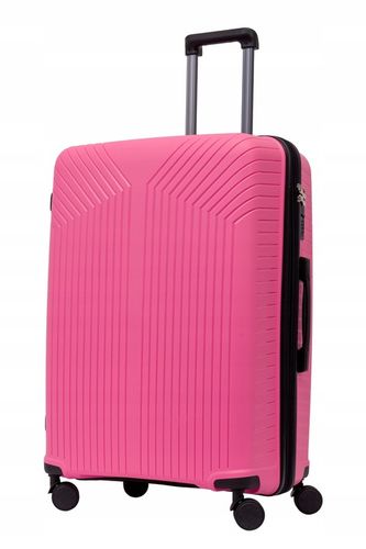 DUŻA WALIZKA PODRÓŻNA POLIPROPYLEN + POSZERZENIE SUWAKA BAGIA 100L na Arena.pl