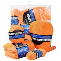 ZESTAW DO MYCIA SAMOCHODU CZYSZCZENIA AUTA DETAILING GABKA RĘKAWICA FELG
