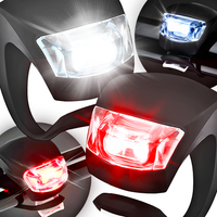 LAMPKA ROWEROWA LED DIODOWA 2 SZTUKI PRZÓD + TYŁ LAMPKI SILIKONOWE BATERIE