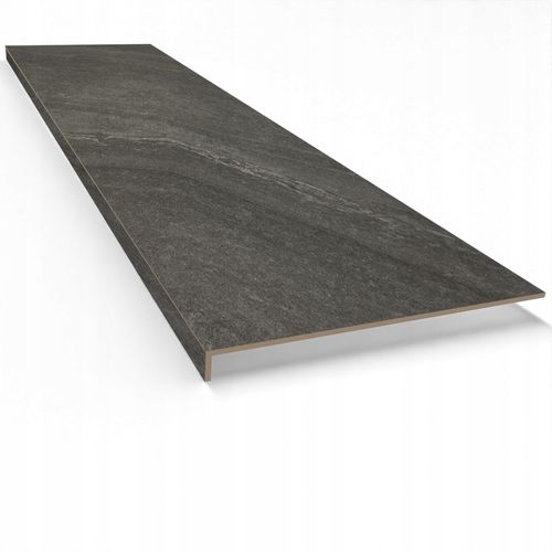 Stopnica gres grafit/antracyt z kapinosem,płytka schodowa bez nacięć 120x30 na Arena.pl