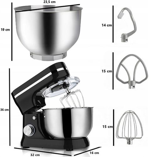 ROBOT KUCHENNY PLANETARNY Z MISĄ 3w1 WIELOFUNKCYJNY MIKSER MOC 3200W 6L na Arena.pl