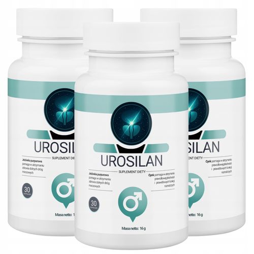 3x Urosilan - suplement na zdrowie prostaty i układu moczowego 30 kaps na Arena.pl
