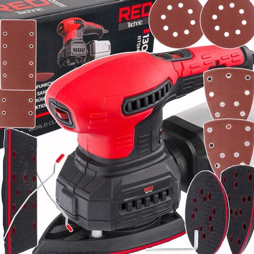 SZLIFIERKA MIMOŚRODOWA OSCYLACYJNA 125mm 1300W 3W1 3 PADY REGULACJA 6 x PAP na Arena.pl