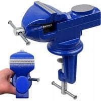 IMADŁO ŚLUSARSKIE OBROTOWE 360 Z KOWADŁEM ŻELIWNE STOŁOWE MOCNE