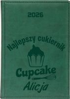 KALENDARZ A5 2026 dzienny TERMINARZ z grawerem DLA CUKIERNIKA Z IMIENIEM