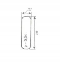 szyba przednia dolna ciągnika C-360 kabina Kunów blaszanka czterdziestka