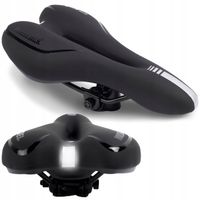 SIODEŁKO ROWEROWE ŻELOWE WYGODNE ERGONOMICZNE WODOODPORNE SIODŁO MIĘKKIE