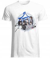 KOSZULKA K-POP STRAY KIDS 100% BAWEŁNA WYSOKIEJ JAKOŚCI BIAŁY TEKSTURA 2XL