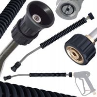 LANCA 90CM ZAGIĘTA 15° GWINT M22x1.5 MYJKI KARCHER HD HDS GUMOWANY UCHWYT