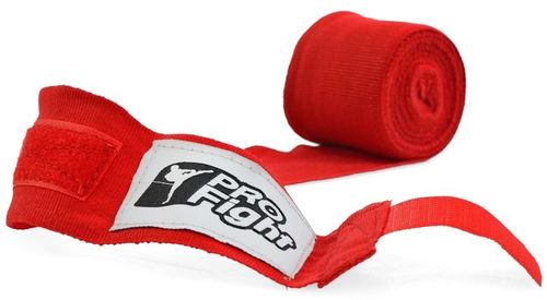 Bandaż bokserski PROfight 4m czerwony na Arena.pl