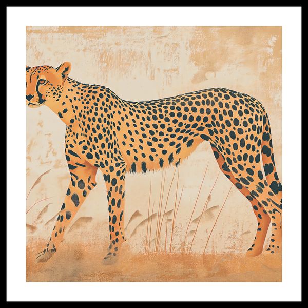 Plakat 60x60cm Gepard w Ruchu zdjęcie 3