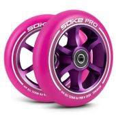 Kółka do hulajnogi 110 mm różowe 2 szt