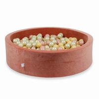 Suchy basen 110x30cm Velvet Soft Canyon Clay z piłeczkami 400szt (różowozłote, beżowe, jasnozłote)