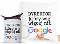 Zestaw Poduszka + Kubek Dla Dyrektora Prezent Z Nadrukiem Ze Zdjęciem