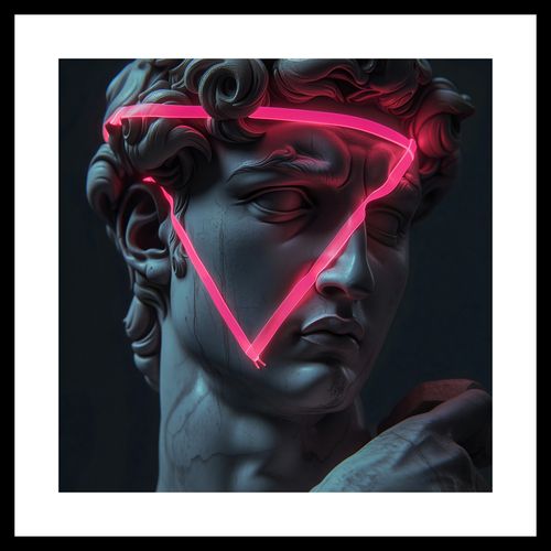 Plakat 30x30cm Neonowy Renesans na Arena.pl