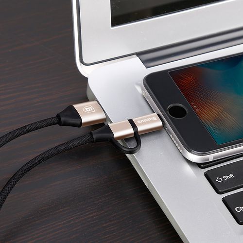 Kabel 2w1 micro USB +Lightning Iphone Baseus Yiven na Arena.pl