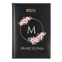 KALENDARZ DZIENNY KSIĄŻKOWY 2026 A5 na PREZENT dla niej+ NADRUK