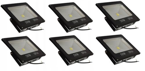 6x NAŚWIETLACZ LED HALOGEN 50W na Arena.pl