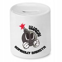 Dla Baristy Prezent Skarbonka Bombowy Barista Z Nadrukiem Ze Zdjęciem