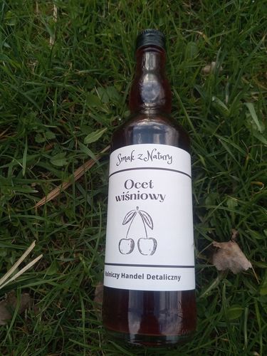 Ocet wiśniowy 500 ml z matką octową od rolnika - mała manufaktura na Arena.pl