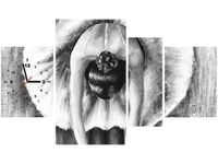 70CM 120CM OBRAZ 4 ELEM BALETNICA CZERNI BIELI ŚCIENNY