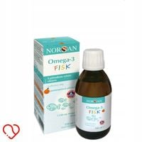 Norsan Omega-3 Fisk KIDS dla Dzieci Omega o Smaku Pomarańczowym Płyn 150ml