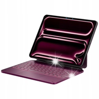 Etui Typecase Edge z klawiaturą do iPad Pro 13" 2024/2025 malinowy