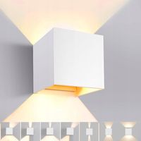 KINKIET LED LAMPA ŚCIENNA Biały NOWOCZESNA KREATYWNA 3000K 20W ciepła biel