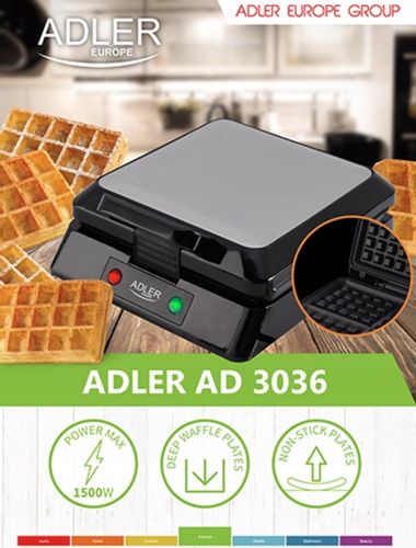 GOFROWNICA 4 CHRUPIĄCE GOFRY DUŻA MOC 1500W AD3036 na Arena.pl