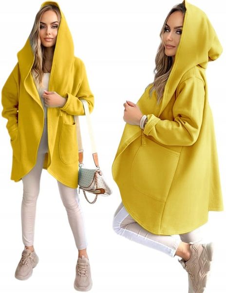 BLUZA DAMSKA PARKA narzutka dresowa z kapturem na wiosnę zdjęcie 1