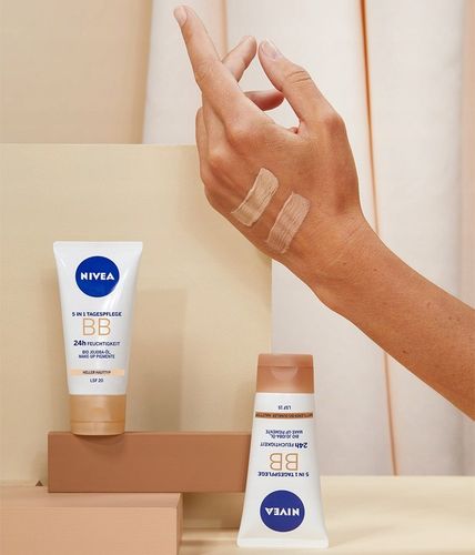 NIVEA BB 5w1 Krem na dzień filtr UV SPF 15 nawilżający - odcień jasny 50ml na Arena.pl