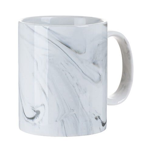 Kubek 330 ml do sublimacji - szary marmur zdjęcie 3