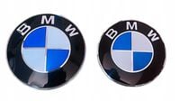 BMW ZNACZEK LOGO ZAMIENNIK PRZÓD TYŁ KOMPLET 82mm74mm E46 E60 E90 F10 F30X5