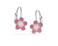 kolczyki różowe kwiatuszki (p13270/róż/ag)