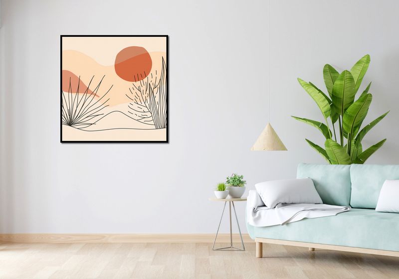 Plakat 90x90cm Miękka Roślinność zdjęcie 4