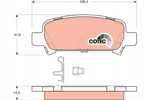 TRW Klocki hamulcowe tył kpl. GDB3223 na Arena.pl