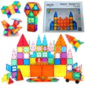 KLOCKI MAGNETYCZNE GRUBE PANELE KONSTRUKCYJNE EDUKACYJNE SILNE MAGNESY 3D